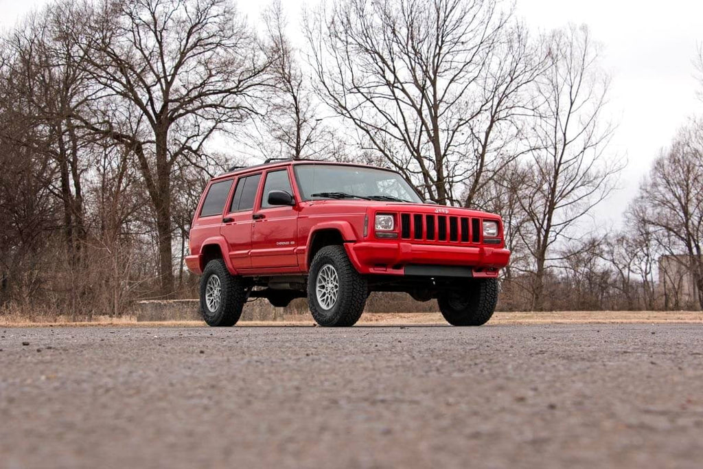 | Rough II | 3" Cherokee N3 (fits) Lift Kit 670XN2 XJ Jeep Suspension | Shocks Leaf Country Series Add 1984-2001