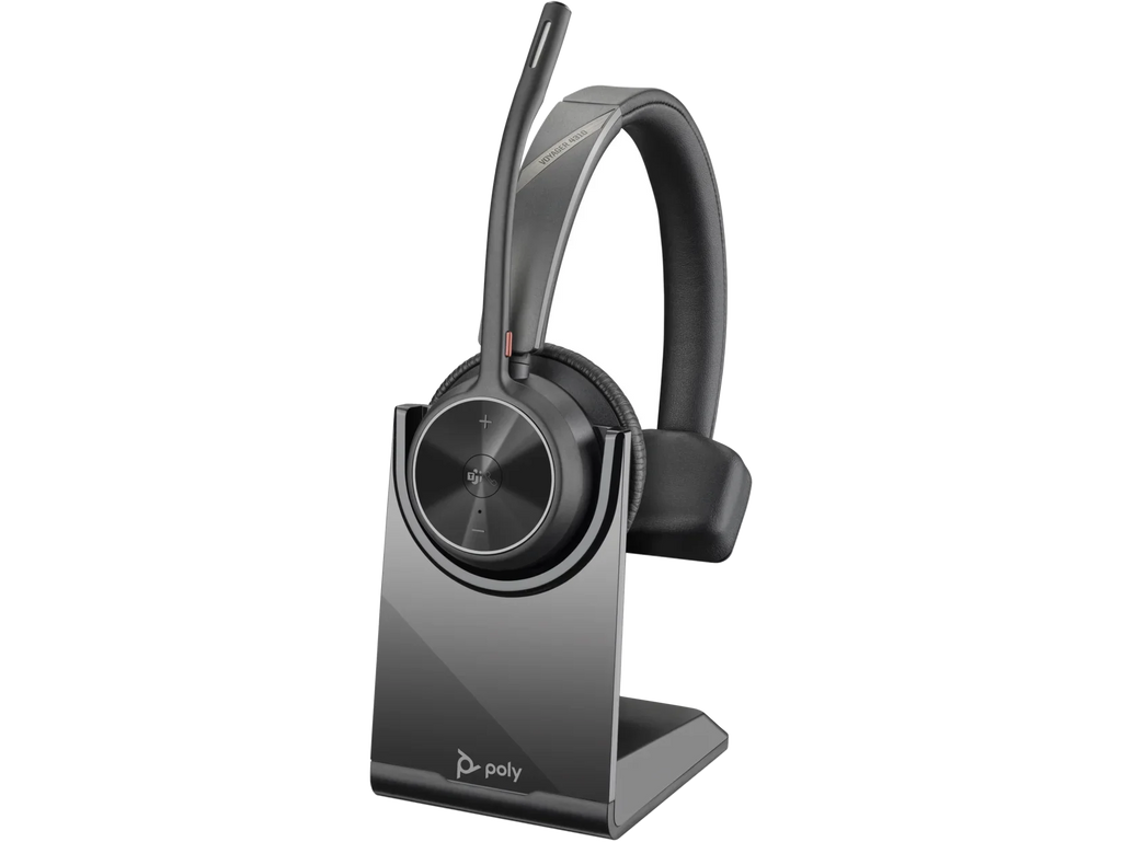 '- Over-the-head Mono - 20 4.92 - Bluetooth Certified Charge Wired/Wireless kHz Voyager ft Cable - Headset - - Ear-cup With 164 - - Teams Hz Poly 4310-M - ft Stand 20 Stereo, - Microsoft ... Binaural -