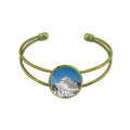 Luxury Cruise Jewelry Ship Bracelet Open Cuff Bangle Poster Giant Retro