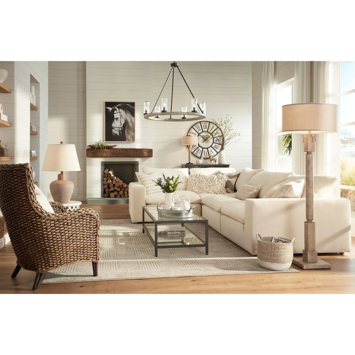 29" Lamp Tall Table White Rustic for Textured Room Living House Bentley Hammered Empire Farmhouse Bedroom Home Shade Leaf 360 Off Pot Brown Lighting