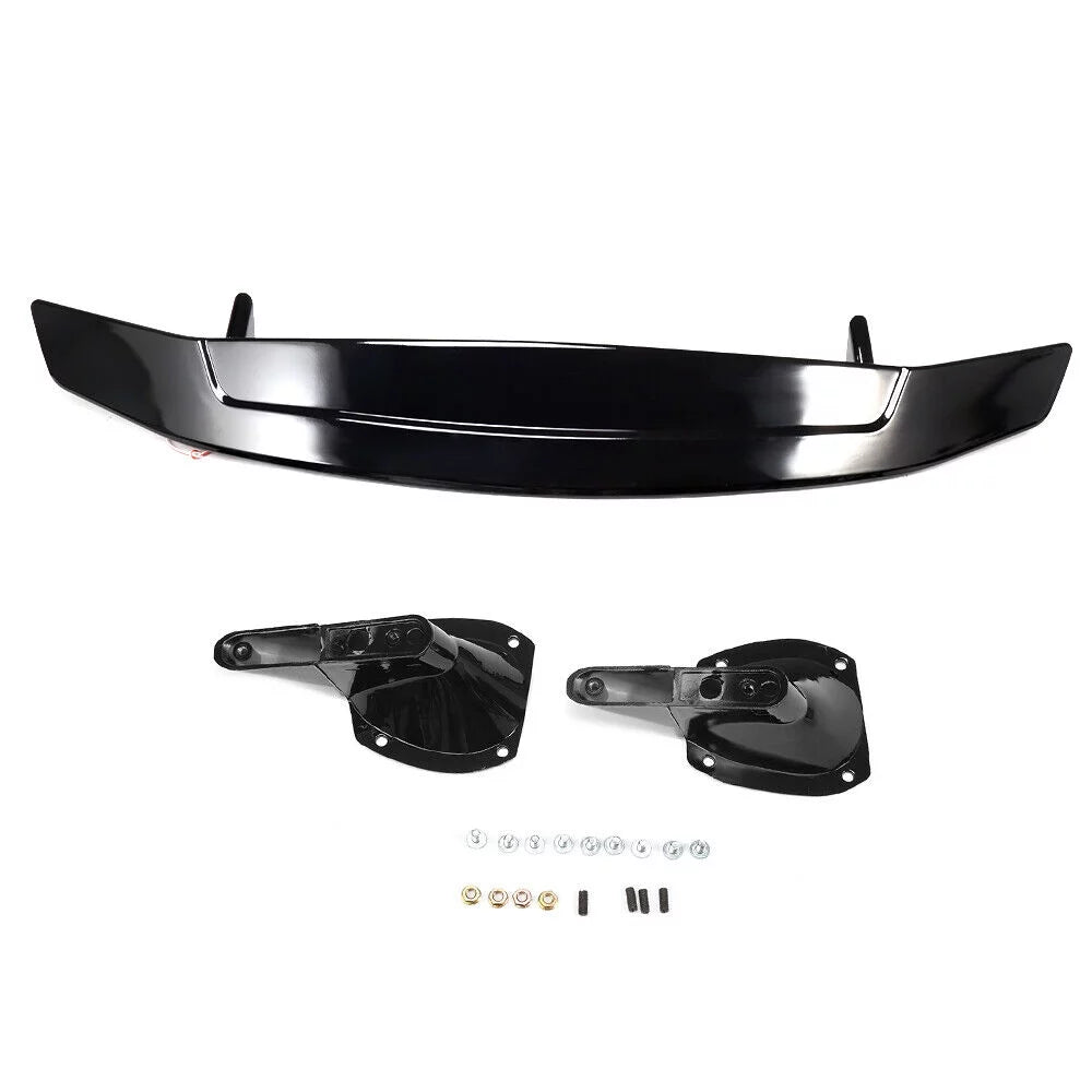 Brake Black Sedan Trunk Civic 2016-2021 Spoiler For Wing Lip Light Honda Glossy