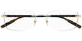 O- 006 Montblanc / MB Eyeglasses 0221 Rimless Havana