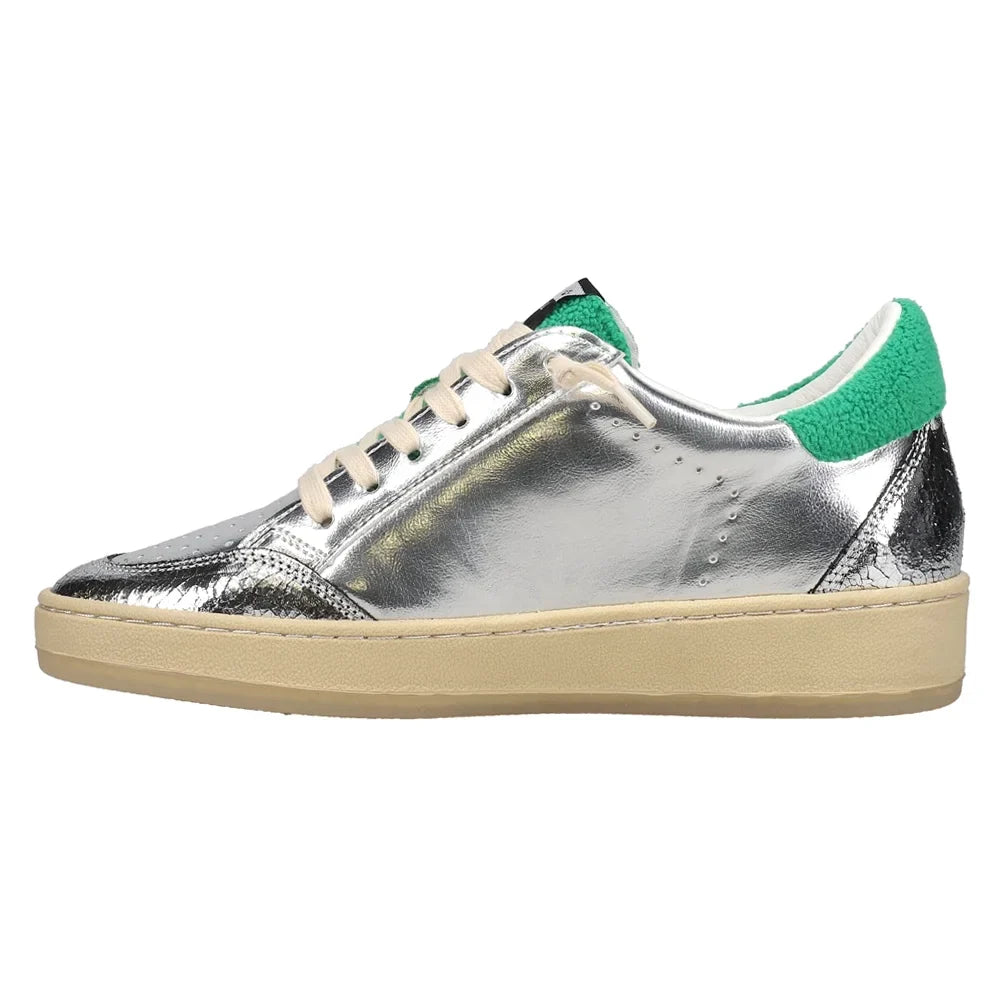 Denisse Casual Metallic Sneakers Vintage Casual Shoes Womens Havana Lace Up