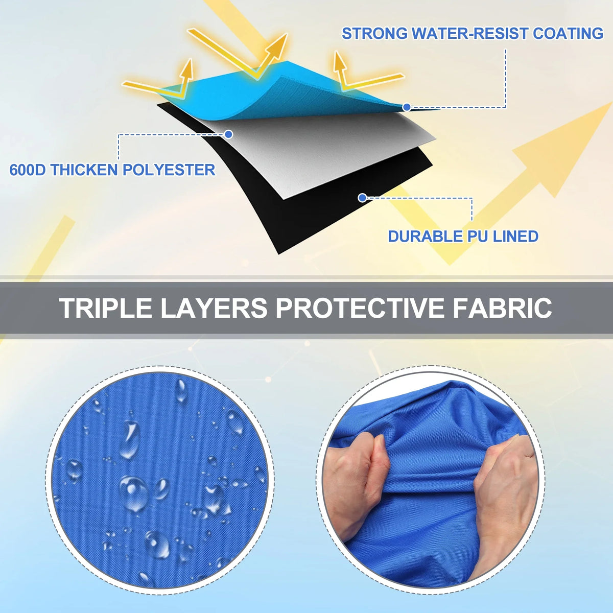 Blue Boot Width Cover Bow Pacific 85"-90" Boat 600D Bow for Bimini Top 4 Canvas 3 Polyester Storage