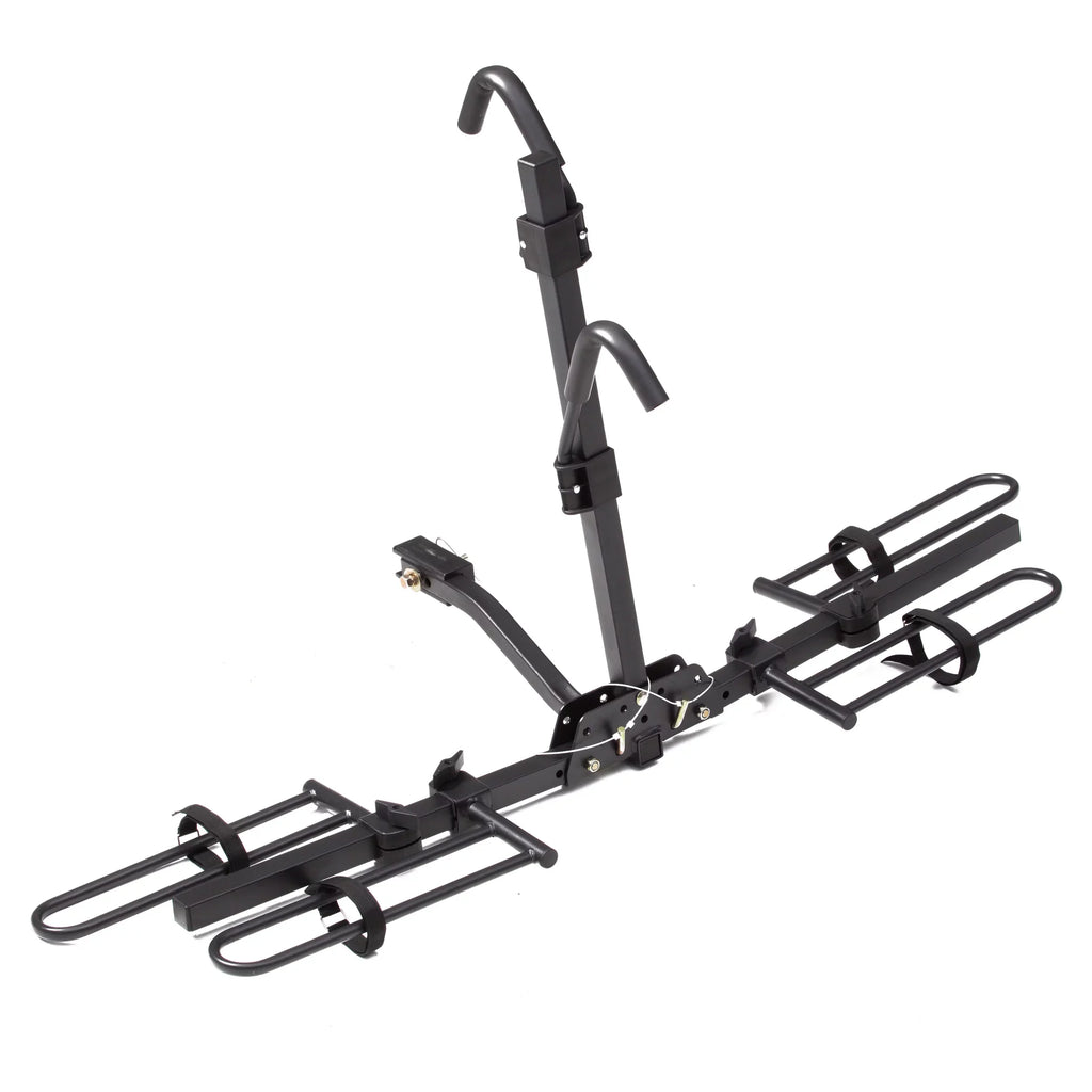 80 Car 10104071 Foldable Hyper lbs. Rack Capacity 2-Bike Tough Hitch-Mount Platform