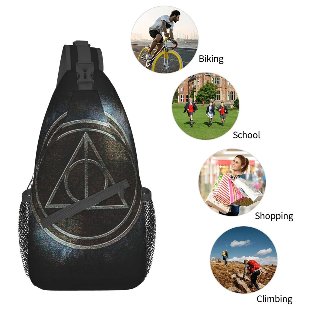 Bags Crossbody Travel Women For Chest Deathly Hallows Bag Potter Sling Harry Backpack Teen Men Diagonally Daypack Adults
