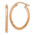 Teens; Gold Real 14kt for Earrings; and Women Tube Polished Oval Adults and Rose Men for