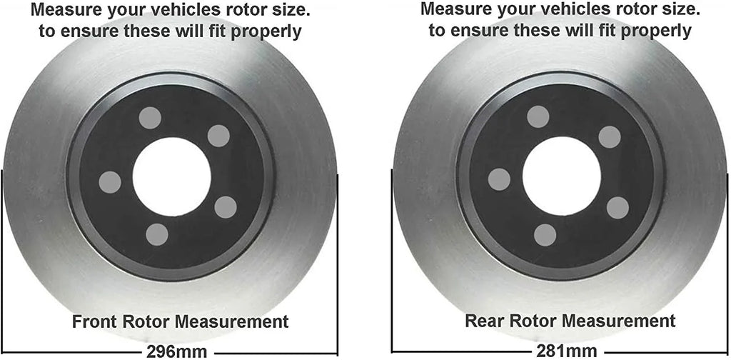 2007 Ceramic Front Replacement for 11.65" Detroit Kit 11.06" 2017 Pads Disc 2006-2018 Brakes Toyota Rav4 Drilled 2008 2013 2016 Rotors Axle and 2012 - Slotted 2011 Brake 2014 2009 Rear 2010 & 2015