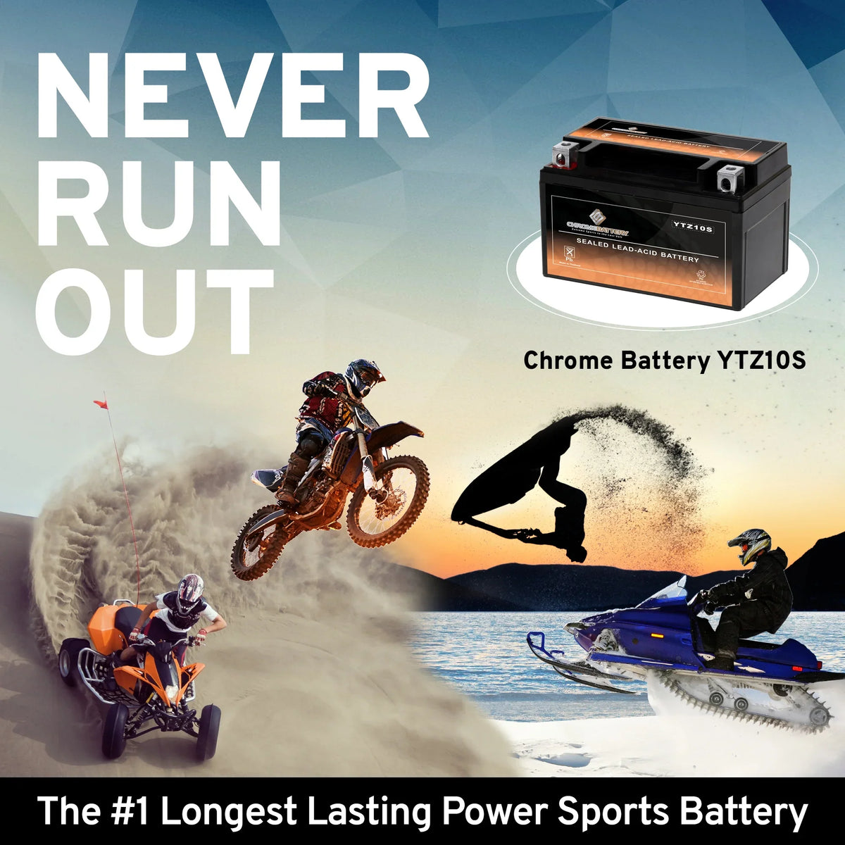 Z, Gsx-r1000, CCA) Motorcycle (YTZ10S Years 190 Al8 - Ah, Cc Battery Volt,8.6 YTZ10S-BS Chrome 2018) Suzuki for Battery 1000 (2017 12