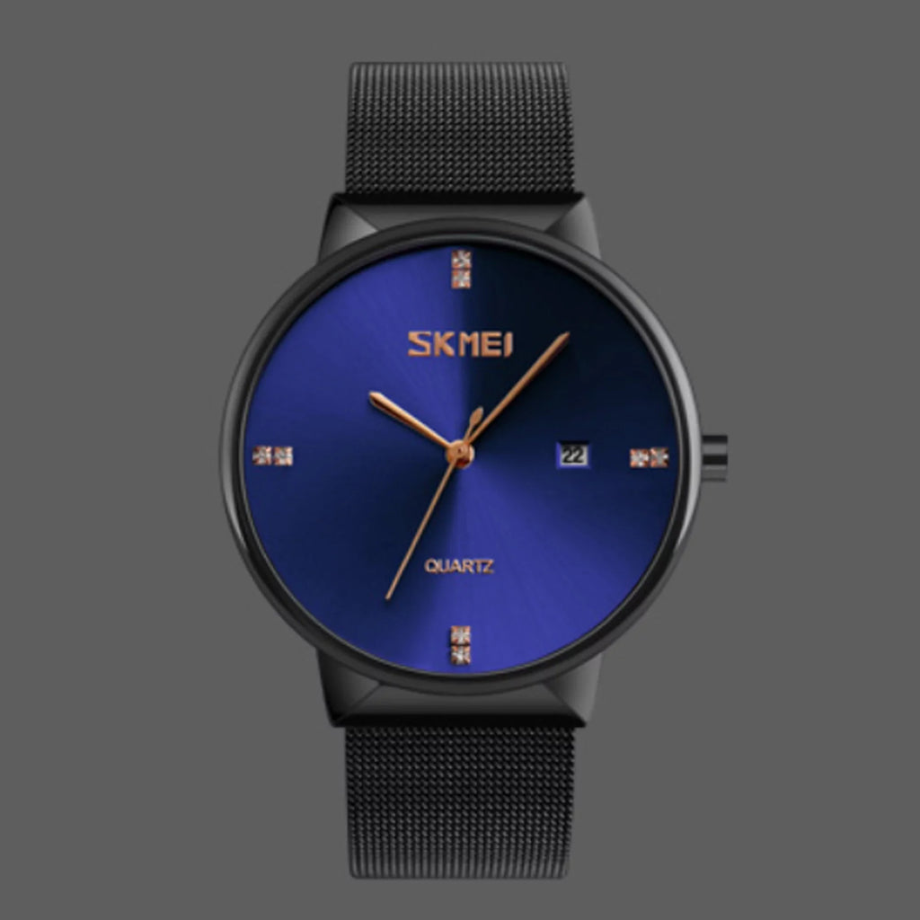 SKMEI Thin Luxury 30M Resistant Steel Watch, Ultra Stainless Water Mens