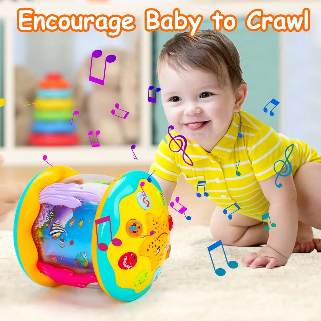 Projector Months Baby Musical 4 ISHANTECH 12 1 Rotating Up Toys to Ocean Toys Light Crawling in 6 Tummy Time Learning