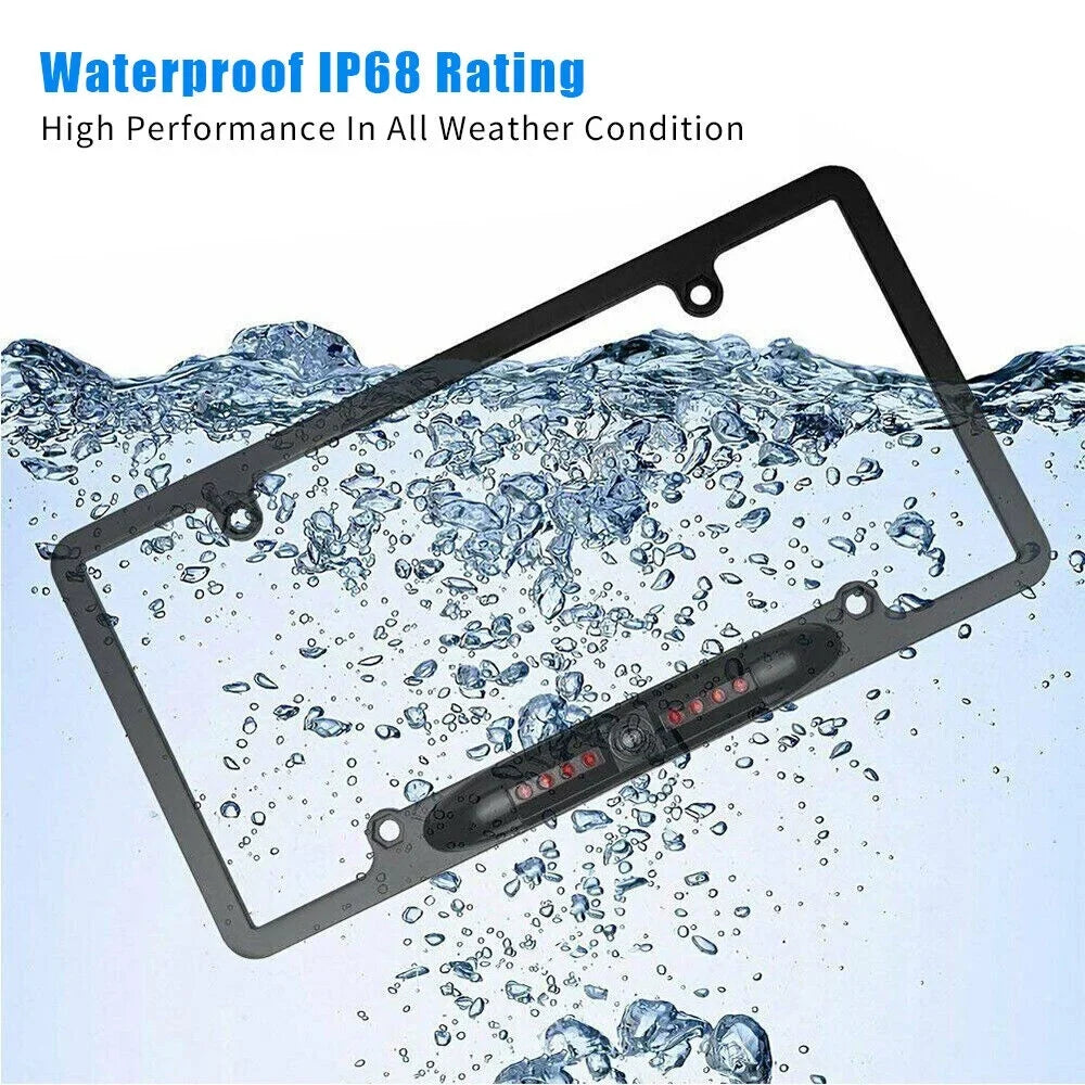 Frame Plate Parking Reverse Aid License Camera - Vision Night