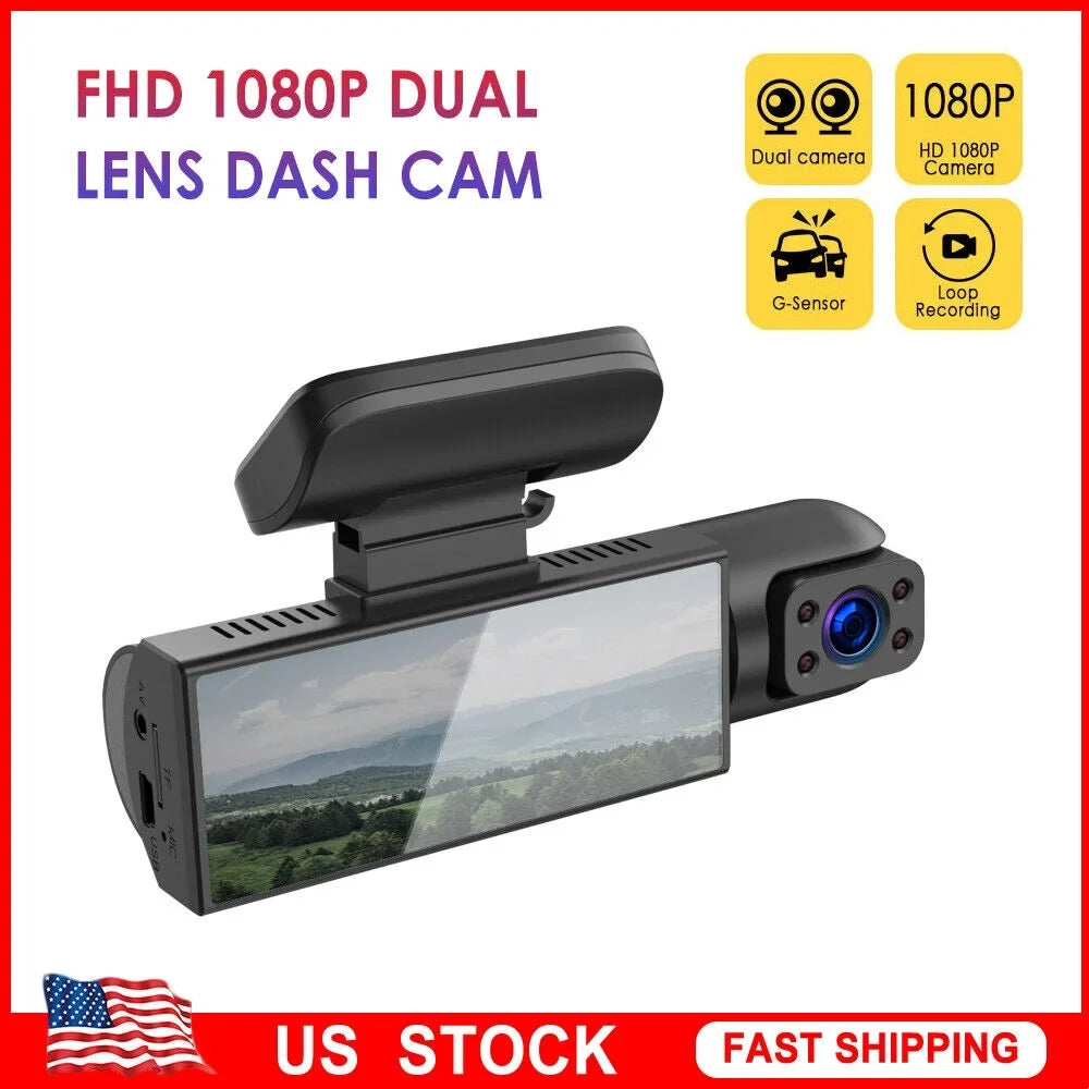 Cam - Safety Ensure Recording Front G·PEH Road Your and Lens Dash Dual Inside with