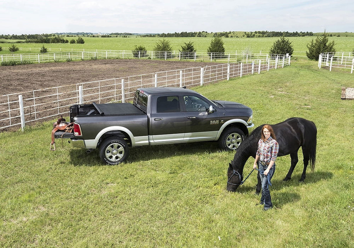 Roll 8' 2500/3500 Bed with Up | 248901 Truxport Tonneau Cover 1500, 2010-21 Bed Truck (96.3") Rambox Truxedo Compatible | w/out Classic 2019-2020 2009-2018, Dodge Ram Soft