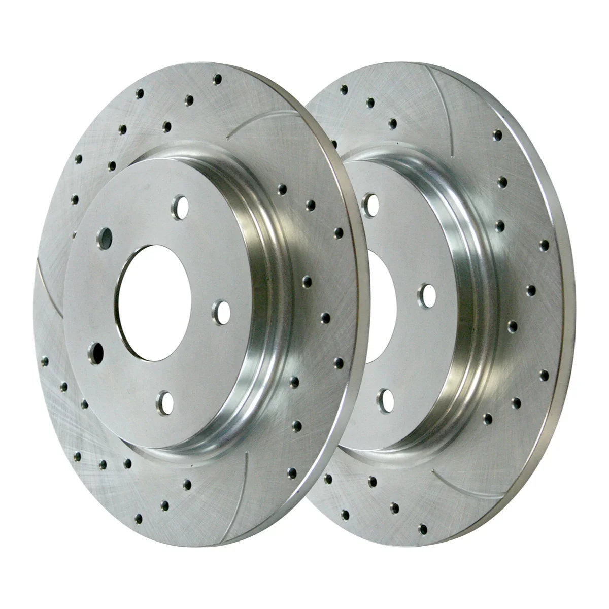 Front & 2012-2020 Replacement Rear VW and Journey Ram and Brake Chrysler Dodge Ceramic C/V Grand Drilled AutoShack Rotors for Silver Caravan Pads 2012-2016 Town Country Kit Slotted 2013-2015 V6 Routan