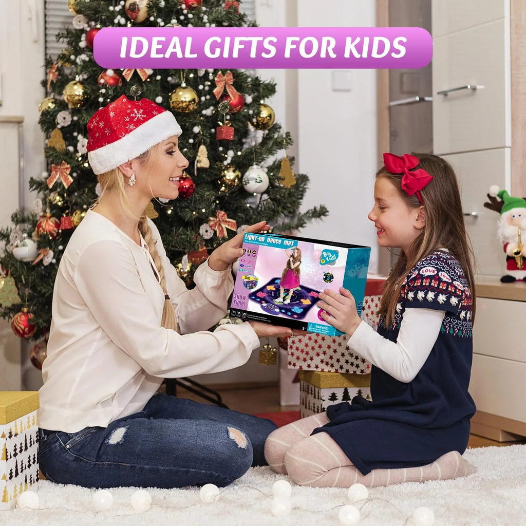 for Easter Light 5 9 Year Year 3 Game Kids, 4 Modes, PAFOLO Dance Pad Mat & Dance with Wireless Xmas Music 8-Buttons 6 Boy 5 Old 8 Girls Bluetooth, Old 3-12 Gifts for Toy Up Toys with Dance 7 10+