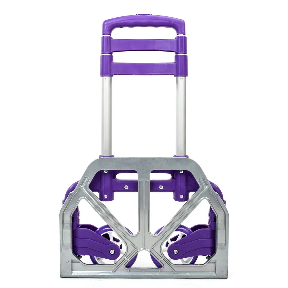 Luggage Purple Trolley Truck Push Portable Folding Dolly BMTBUY Hand Collapsible Cart Aluminium