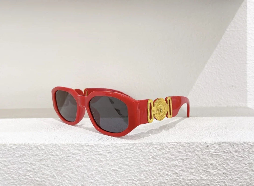 Geometric Unisex's Sunglasses Versacce Plastic VE4361 Red 53mm/16-140 Adult