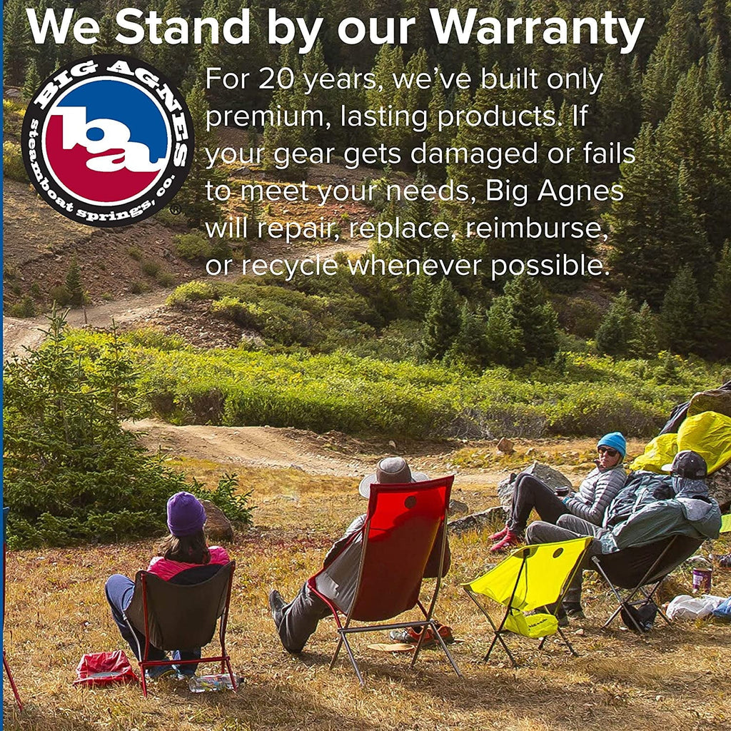 Camp With Chair Chair - Aircraft Aluminum Six High Camping Frame Wide