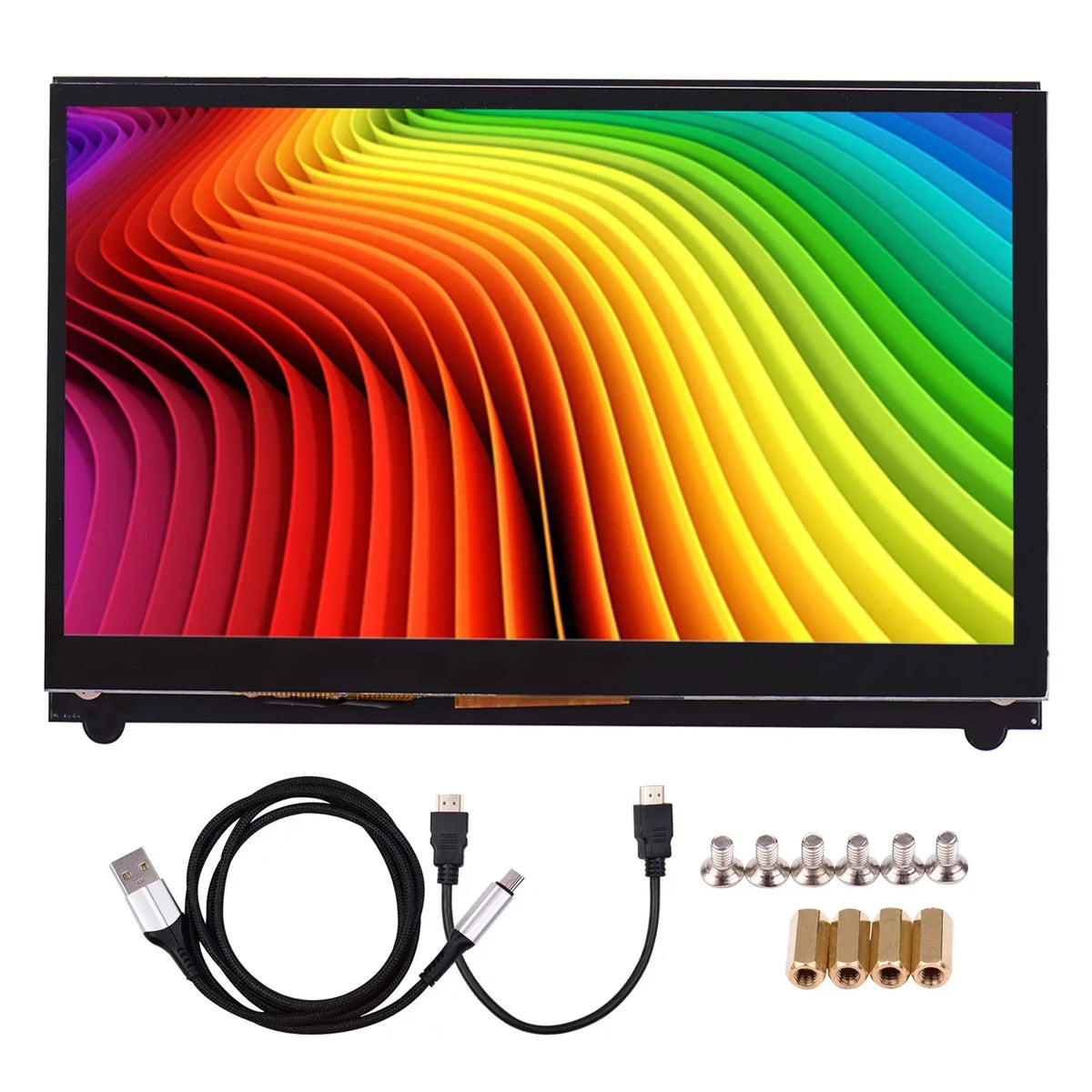 7 Tool Display, Raspberry IPS for Touchscreen, USB Inch Pinnaco Portable with Pi Capacitive Interface