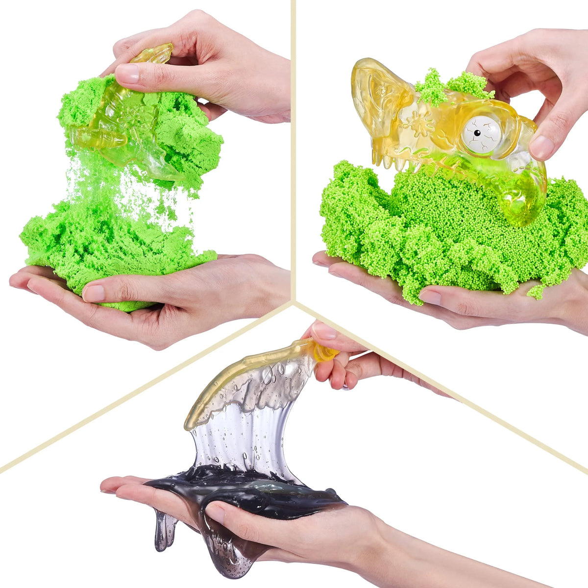 with Mini Toys, and Smashers Over and (T-Rex) Figurines, ZURU Prehistoric by Dino 30 Eggs Slime, Sand Dinosaur Island Discovery More 5+ Age Skull Giant Surprises, Toy,