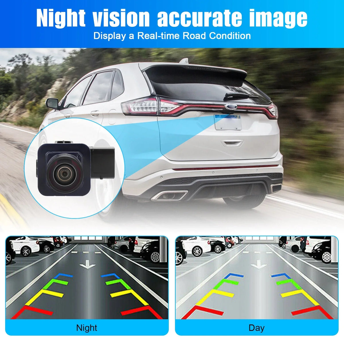 2013 2014 Edge Fit 2011 Backup View BT4Z-19G490-B Rear 2015 2012 Ford For Camera