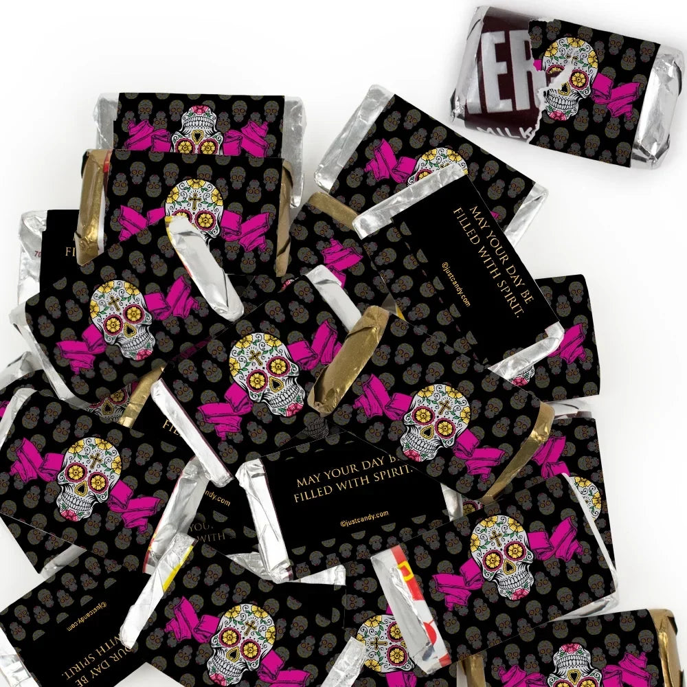 Muertos los No Dead Favors Sugar Assembly Pcs 82 Day dia Required Party - Candy the - of Skulls Chocolate de - Miniatures
