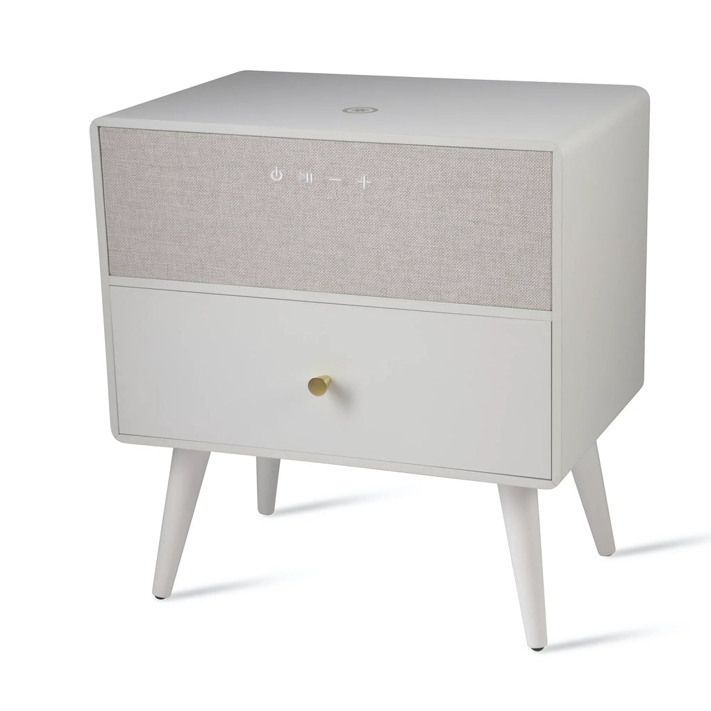 And Bluetooth® Table Charging Height-Adjustable x 19"W White Koble Side x Smart Ralph With Wireless Audio, 23"H 10-7/8"D,