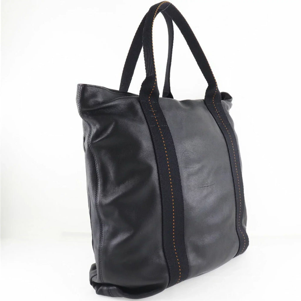 Vertical Hermes Unisex Tote Bag (Fair) Voderma Caravan Pre-Owned PM Black
