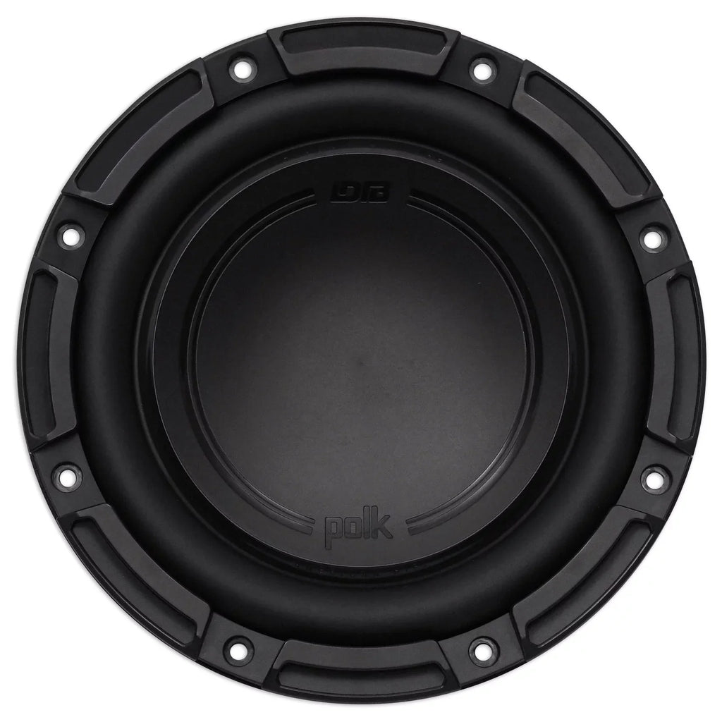 DB842DVC (2) Polk Subwoofer Dual 8” 1500 Car Audio Audio Sub+Rockmat 4-Ohm Watt