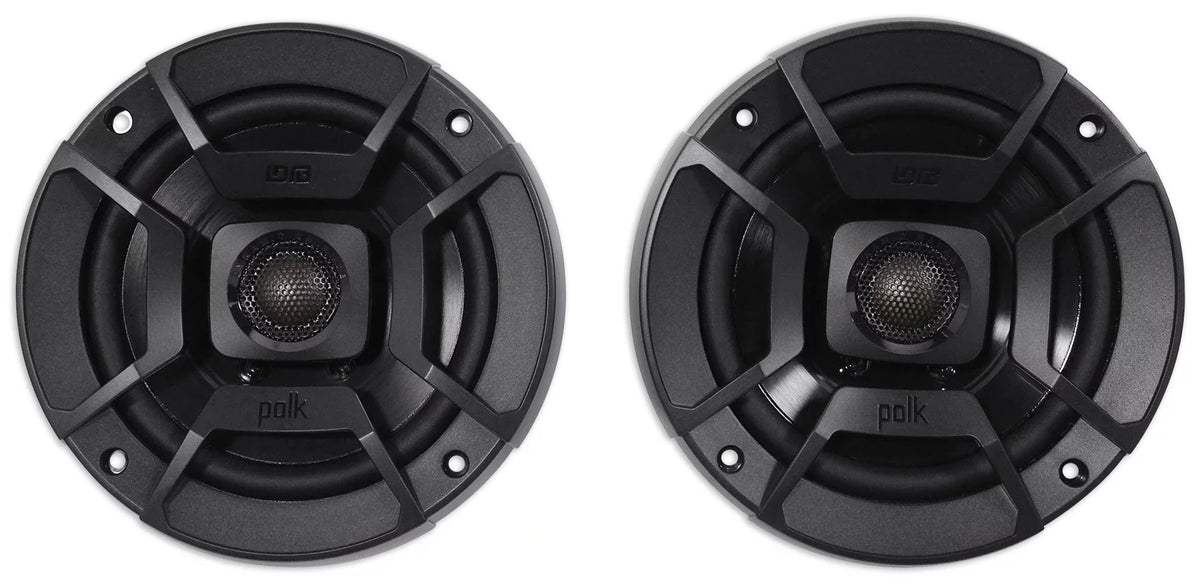 Polk Rockville with Audio RPB1 Speakers Bundle 600w Audio Car (2) Watt 5.25" Marine/ATV/Motorcycle/Boat (2) 10 DB522