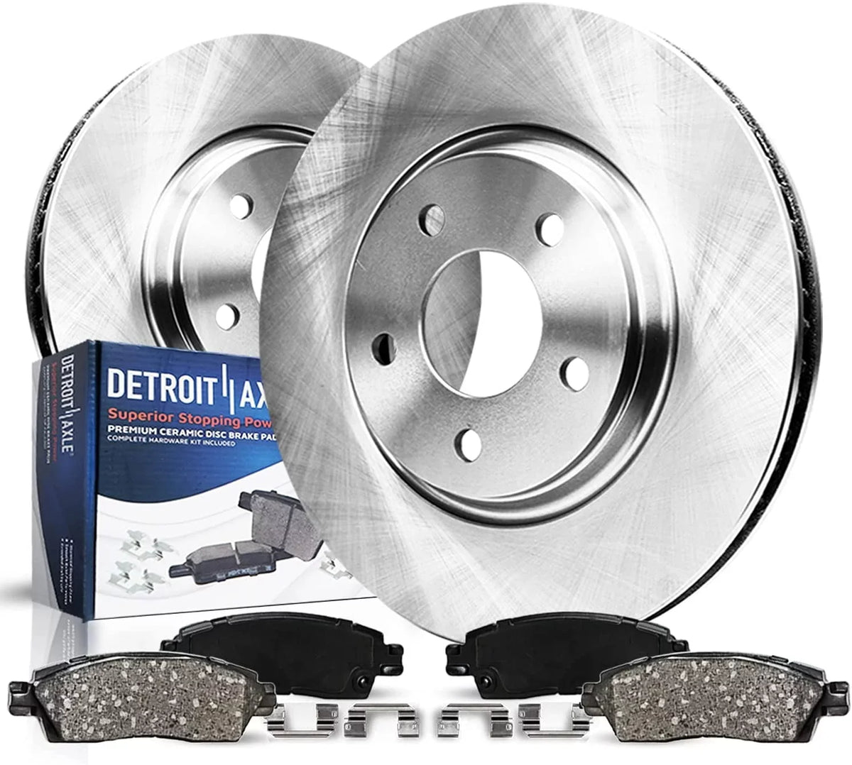 Lincoln - Fusion, 2015 2019 11.81'' Brakes 2018 MKZ Ford 2020 13-20 2014 Brake Ceramic Pads: Replacement Front 13-16 Axle Rotors Brake for Kit 2016 2013 Disc 2017 Detroit Rotors