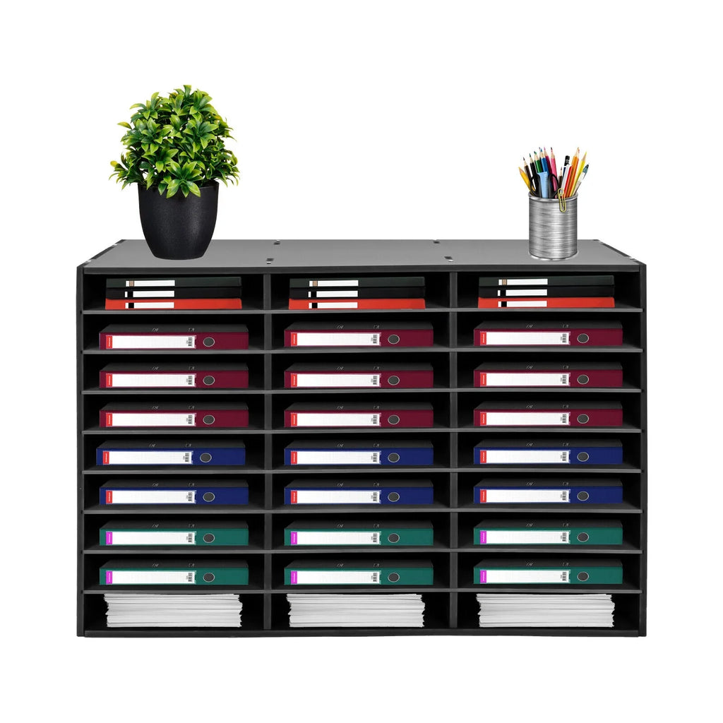 Literature 27 Slots Holder Design Sorter Organizer File Paper Storage Mail Open