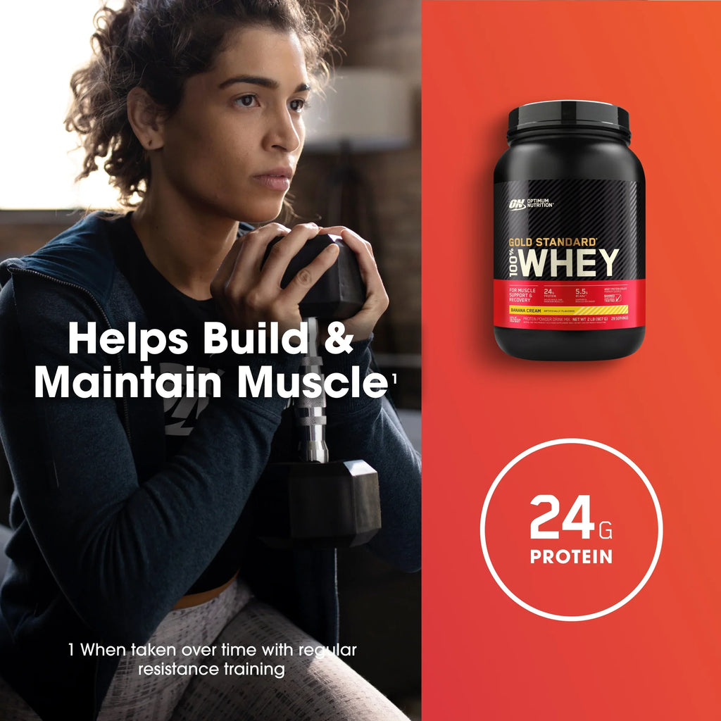 29 2 Gold Cream, Powder, lb, Servings Nutrition, Optimum 100% Protein Banana Standard Whey