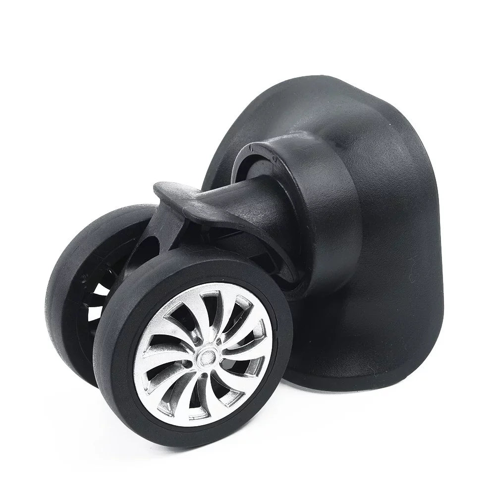 Wheels,4*2.55inch,4Pcs/Set,Swivel Replacement Wheels Luggage Black,Plastic,Dual Universal Roller Suitcase Wheel