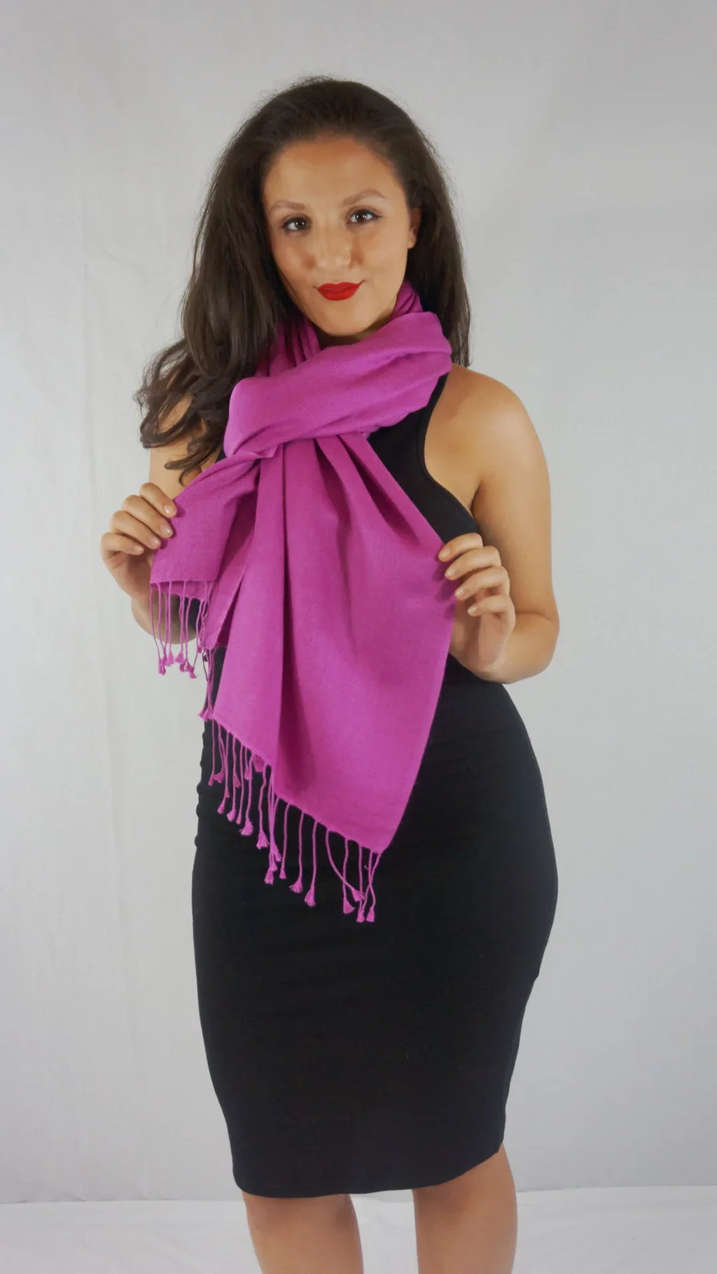 Shawl) Shawl/Shawls/Scarf/Scarves/Wrap/Stole/Muffler/Cape/Ruana/Blanket/Throw/Pashmina Shawl/Cashmere Regular (Raspberry Scarf/Wool/Silk