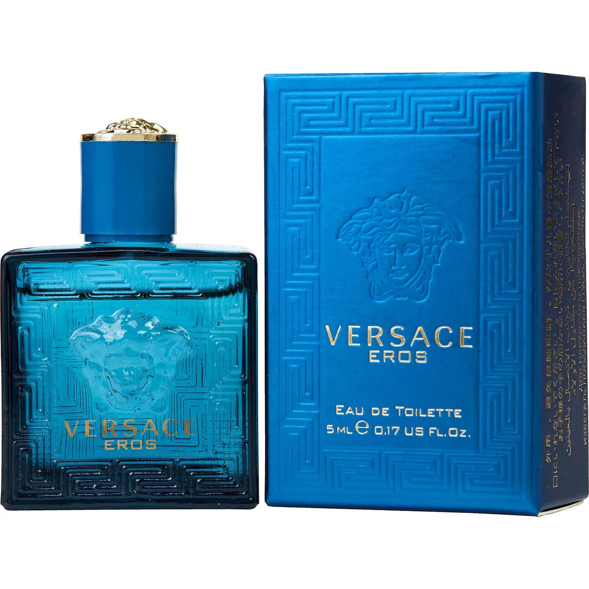 Kit Versace Crystal 5ml Eros Bright Femme Men 3PK Absolu Dylan - EDP, EDT, Turquoise
