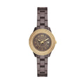 Watch Three-Hand Stella Date Brown Ceramic