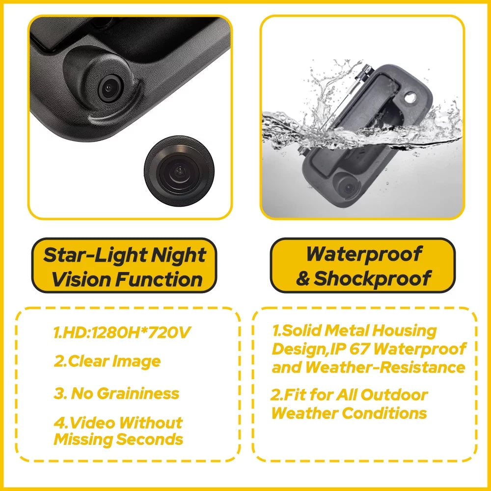 2004-2014 2008-2014 F450 Camera Fits F350 Ford Tailgate Handle F550 F150 F250 Backup with Camera View For Rear