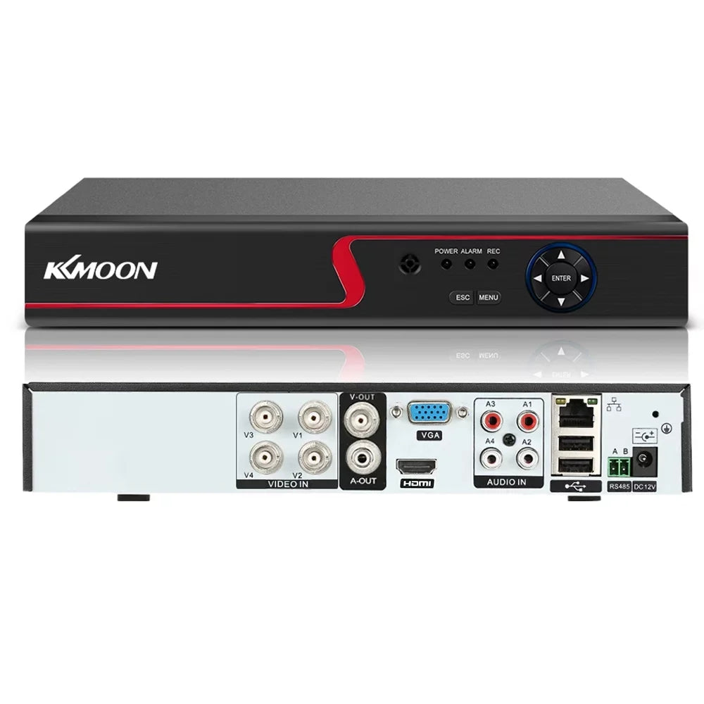 4CH Digital for P2P kit Recorder Definition (NO CCTV Phone DVR office Video DVR Plug System 1080P Monitoring KKmoon AHDAnalogTVICVI/ Home HDD) High Remote Full