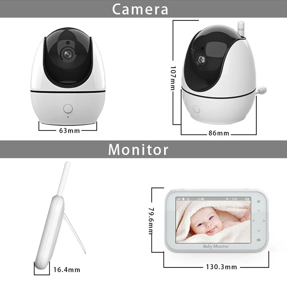 Monitor Loop LCD Infrared 4.5 720P with Screen Infrared Camera - Dazzduo Motion Vision Inch OWSOO inch 8 2 - Video Camera LCD Includes 8 4.5 Audio 4.5 Way Audio Wireless Camera,Function LCD 2-Way