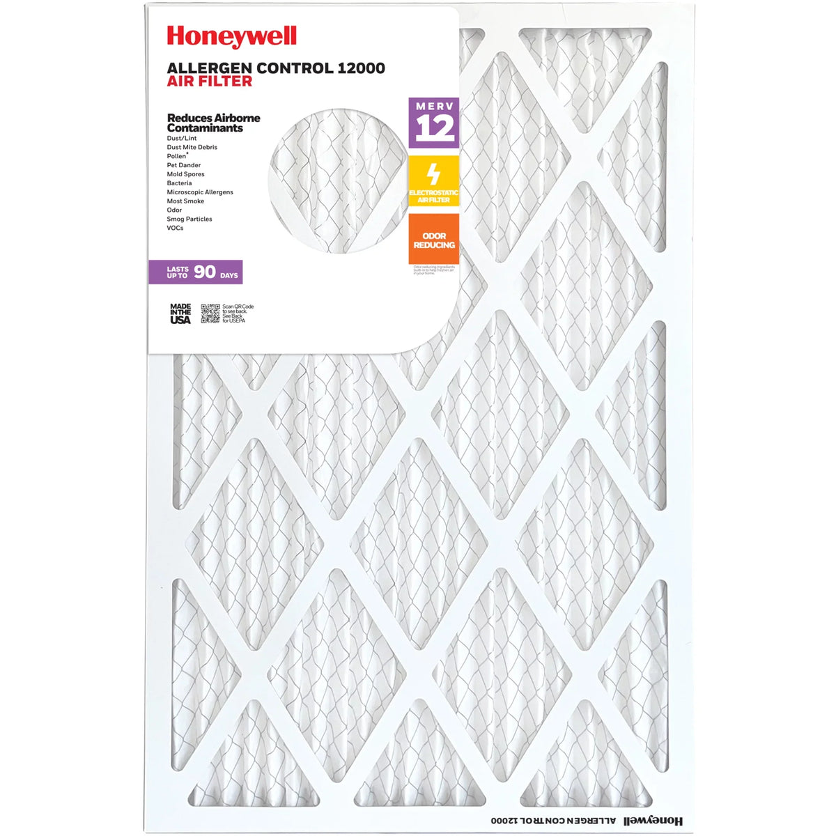 Honeywell Air MERV 20x30x1 Pleated Filter 12 Pack -12 HVAC Furnace