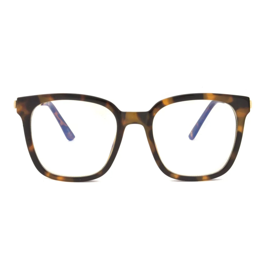 Tortoise Blue shell Rachel Light Blocking Frames Glasses, Roy Rachel Square