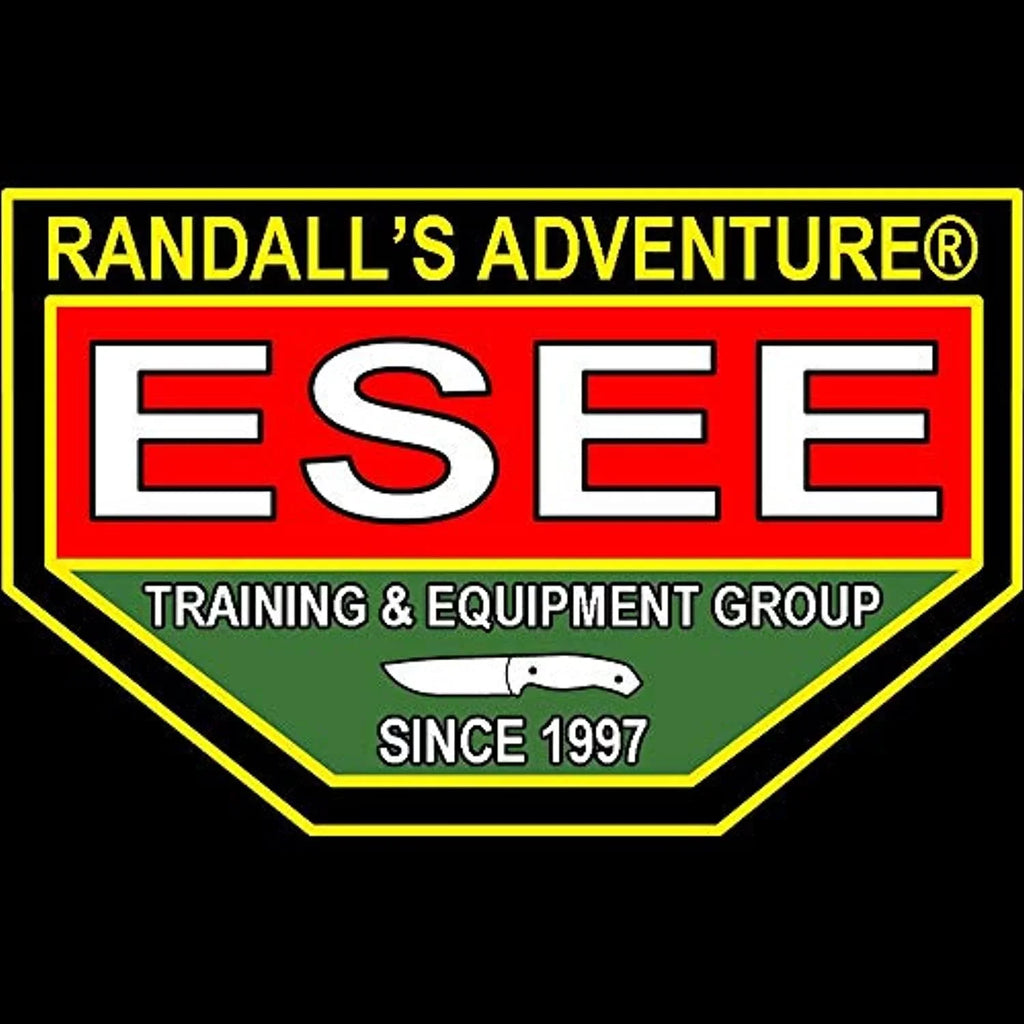 1095 Carbon Natural & 5S-E Fixed Black Blade ESEE Serrated Knives Steel Micarta Knife