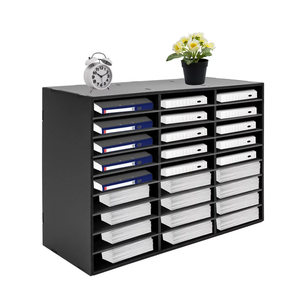 Literature 27 Slots Holder Design Sorter Organizer File Paper Storage Mail Open