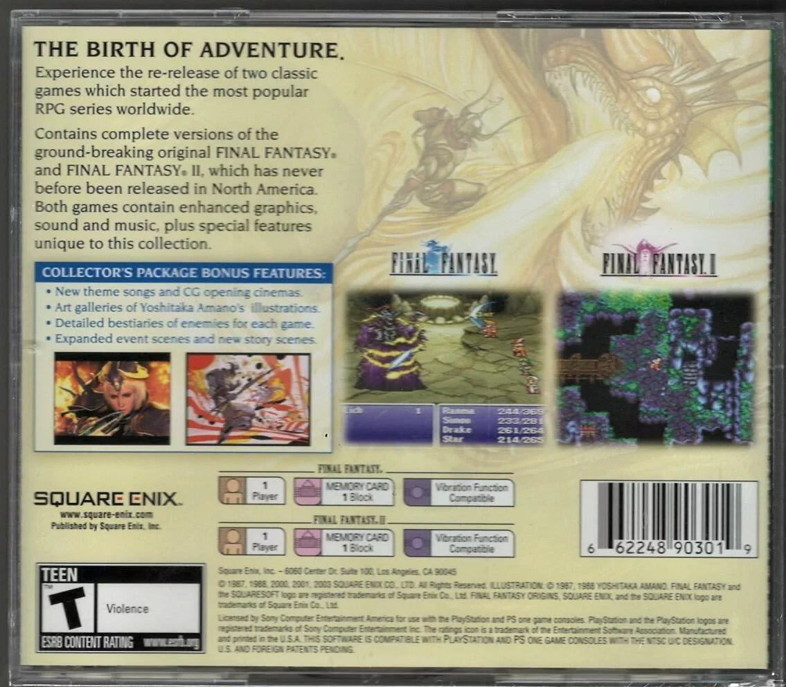 Sealed (Brand Factory Final New Fantasy Version) Hits) (Greatest PS US Origins P