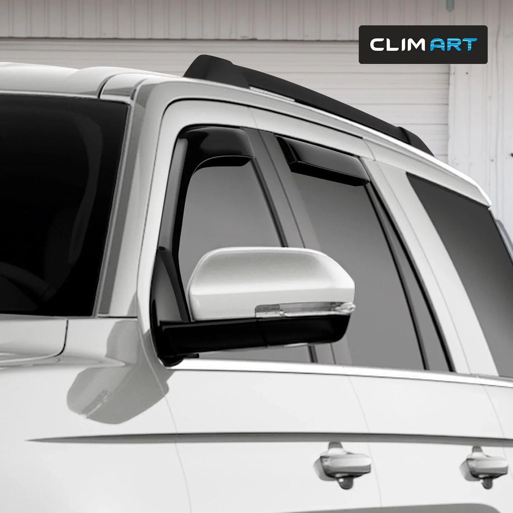 4 Original Expedition Guards in-Channel CLIM Deflectors, Visors, Incredibly Window Compatible Window with Durable ART 618291 pcs. Vent Rain Deflector, 2018-2024, - Vent Ford