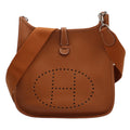 HERMES Bag Brown Evelyn PM Clemence Taurillon (Good) Women's Hermes Shoulder Pre-Owned