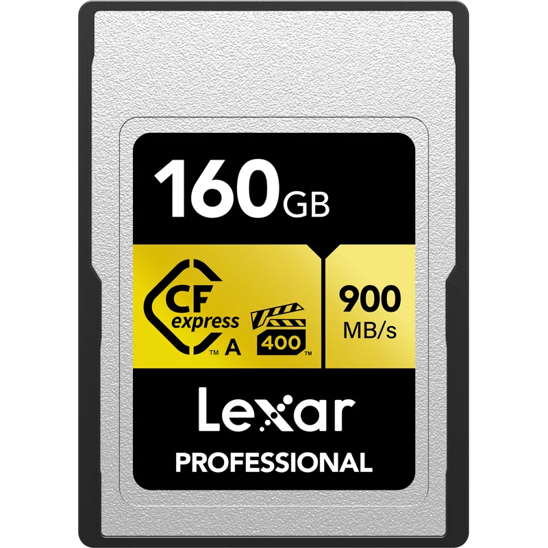 Reader Card, Memory A/SD Lexar (2-Pack) R900/W800 Gold Pro Lexar 3.2 Gen CFexpress 160GB A Type with Professional Bundle USB CFexpress Type 2x2