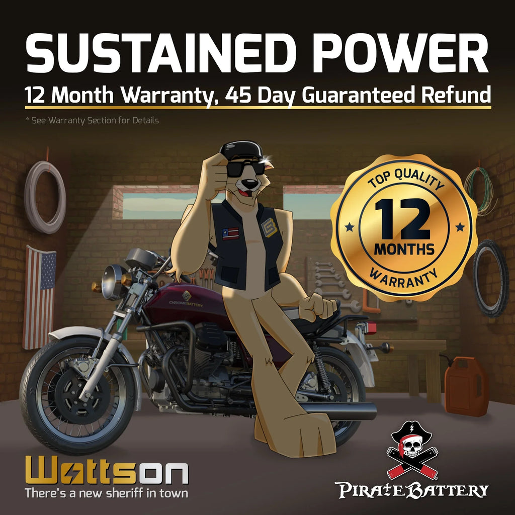 44006 Gtx18l-bs 12 Sports 260 (50-N18L-A3 Volt,20 Battery Power Y50-N18L-A3 CCA) replaces Battery Pirate Ah, M6250h